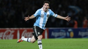 Lionel Messi saat membela negaranya